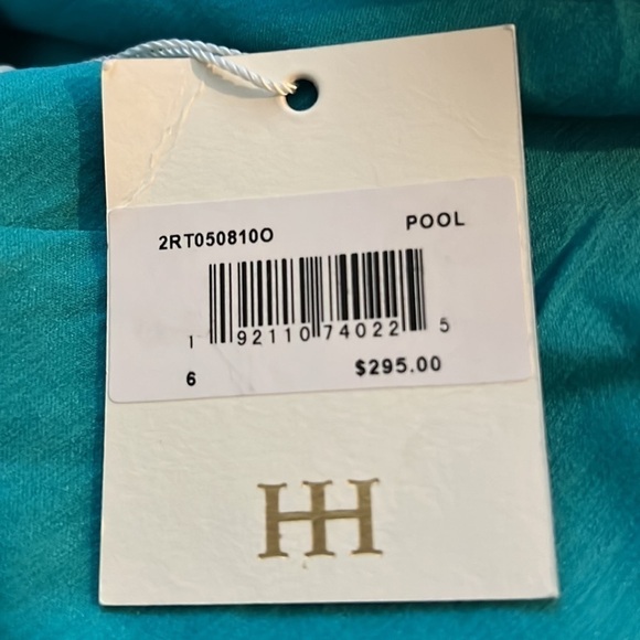 *NWT haute hippie turquoise pool mini dress Sz 6 $295 - Picture 12 of 16